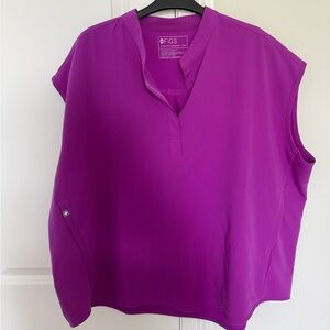 Figs Women's Vibrant Purple Blouse